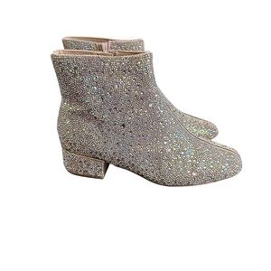 Betsy Johnson Rhinestone Ankle Boots